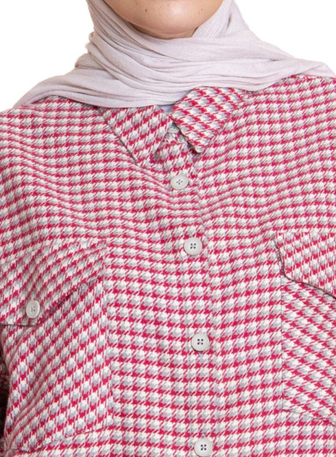 Checkered 12 Pocket O - S Shirt - Khotwh